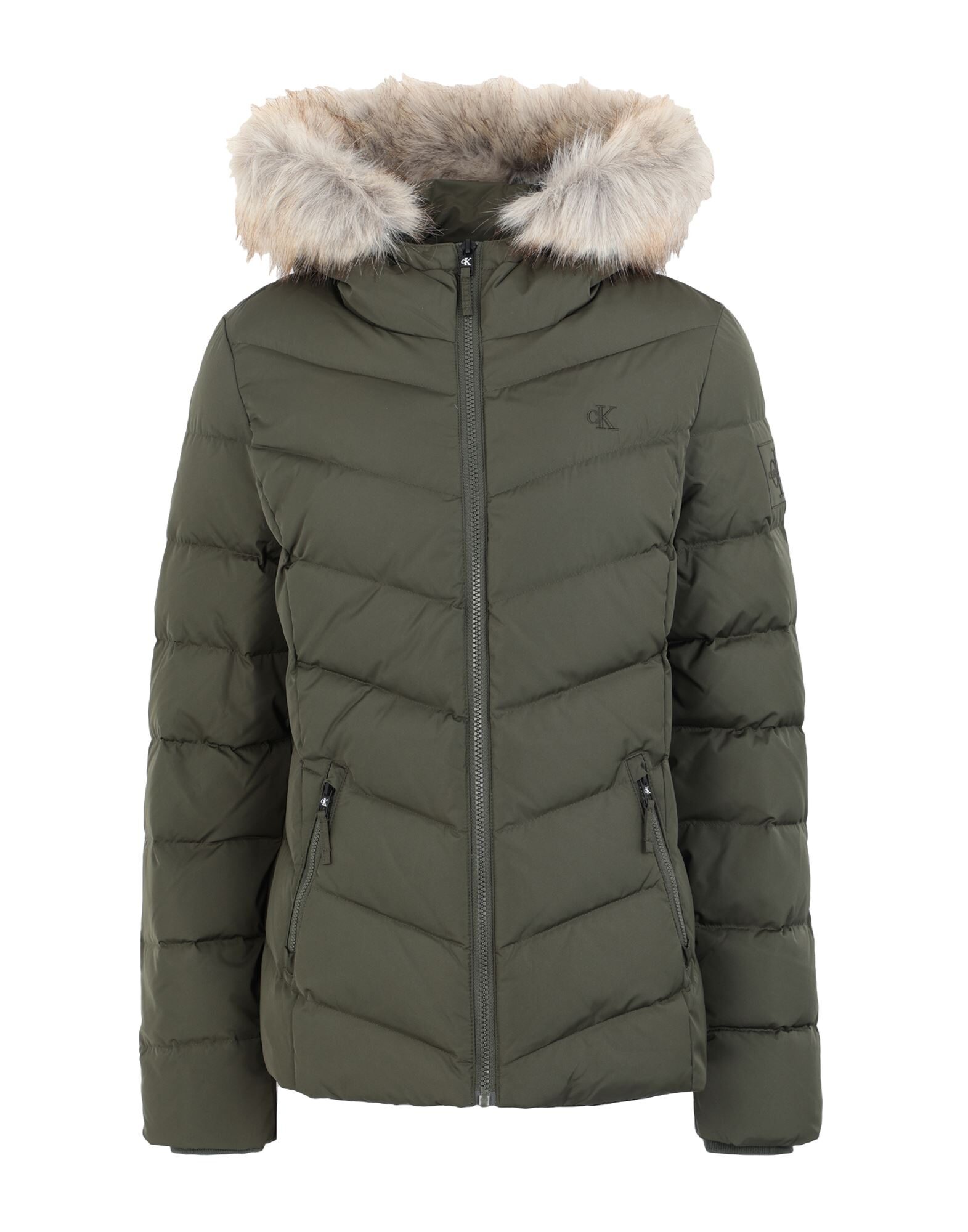 short fitted puffer calvin klein