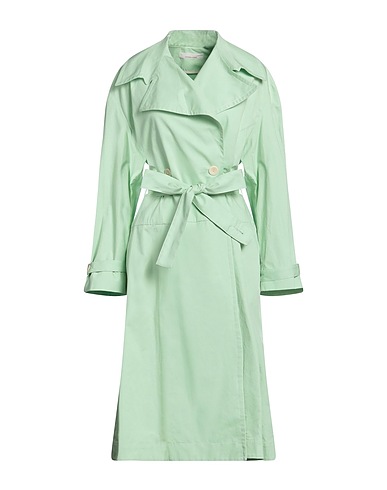 LIVIANA CONTI Double breasted pea coat Light green 100% Cotton
