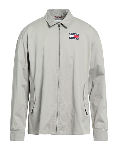 TOMMY JEANS シャツ グレー コットン 100%