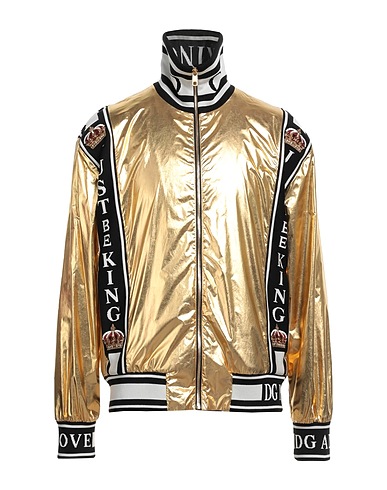 DOLCE&GABBANA Bomber Gold 66% Polyester, 34% Polyurethane, Viscose, Cotton, Polyamide