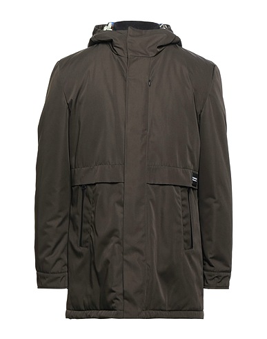CUSTO BARCELONA Lange Jacke Dunkelgrün 100% Polyester
