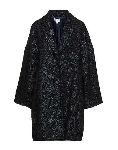 CA' VAGAN Cappotto Blu notte 50% Poliestere, 30% Acrilico, 15% Lana, 5% Altre Fibre, Poliammide