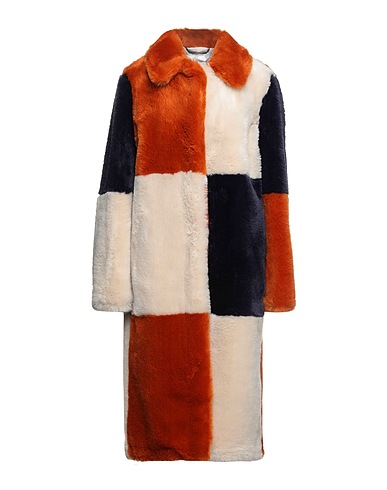STELLA McCARTNEY Teddy Coat Rust 100% Polyester