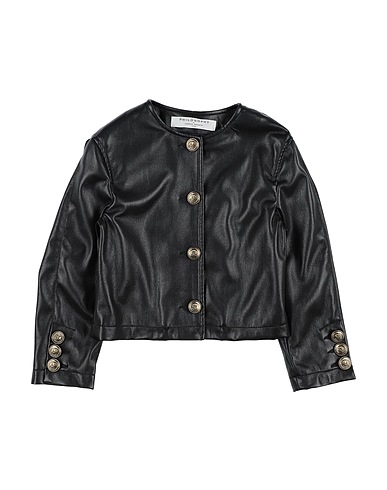 PHILOSOPHY di LORENZO SERAFINI Jacket Black 45% Polyurethane, 33% Viscose, 17% Polyester, 5% Other Fibres