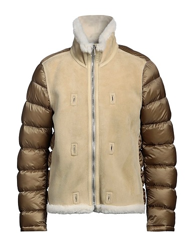 TEN C Shell jacket Beige 100% Polyamide, Shearling