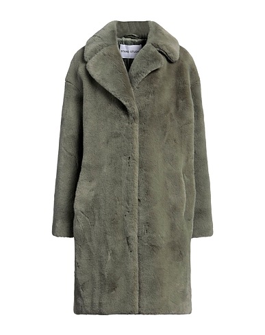 STAND STUDIO Kunstpelz Militärgrün 100% Polyester