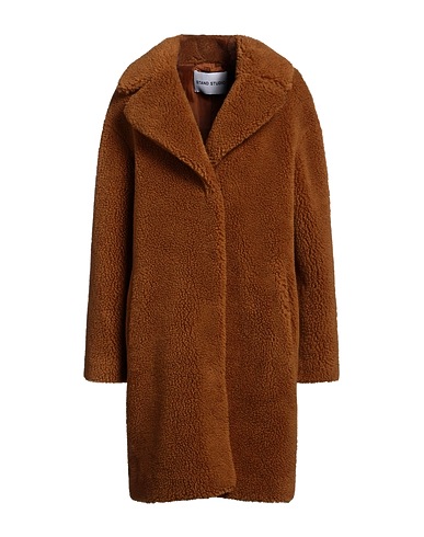 STAND STUDIO Teddy Coat Camel 100% Polyester