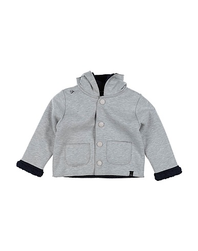 DANIELE ALESSANDRINI Cappotto Grigio chiaro 100% Cotone