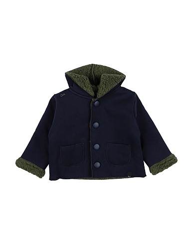 DANIELE ALESSANDRINI Coat Midnight blue 100% Cotton