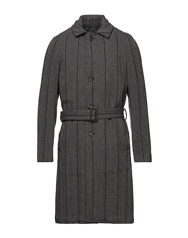 LARDINI Coat Midnight blue 49% Wool, 38% Cotton, 12% Polyamide, 1% Elastane