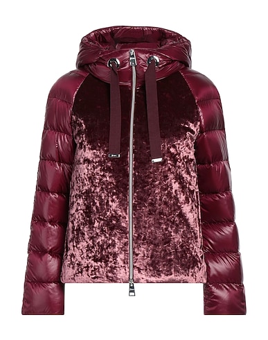HERNO Shell jacket RESORT Burgundy 90% Polyester, 10% Elastane, Polyamide, Cotton, Acetate