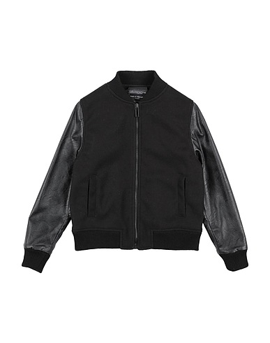 PAOLO PECORA Bomber Black 50% Polyurethane, 40% Viscose, 10% Polyester