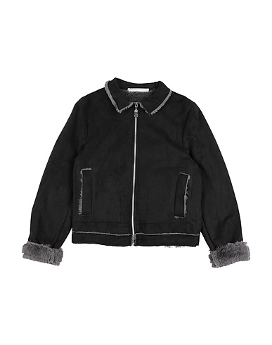 DANIELE ALESSANDRINI Teddy Coat Nero 97% Poliestere, 3% Elastan