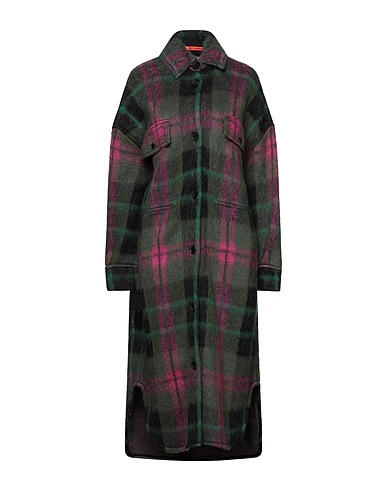 CIRCUS HOTEL Coat Green 50% Mohair wool, 32% Polyamide, 18% Virgin Wool, Wool, Acrylic