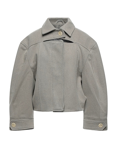JACQUEMUS Coat Light grey 80% Virgin Wool, 20% Polyamide