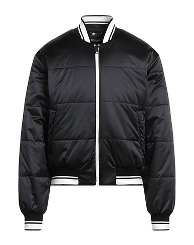 DOLCE&GABBANA Bomber Black 100% Polyester, Cotton, Elastane