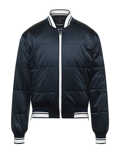 DOLCE&GABBANA Bomber Midnight blue 100% Polyester, Cotton, Elastane