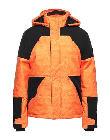 BERNA Shell jacket Orange 100% Polyester, Elastane