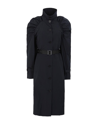 KARL LAGERFELD Pardessus DRAPED TRENCH COAT
 Noir 53% Coton, 47% Polyester