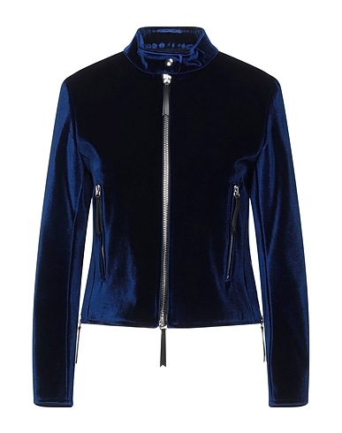 GIUSEPPE ZANOTTI Jacket Blue 55% Polyester, 37% Cotton, 8% Polyurethane