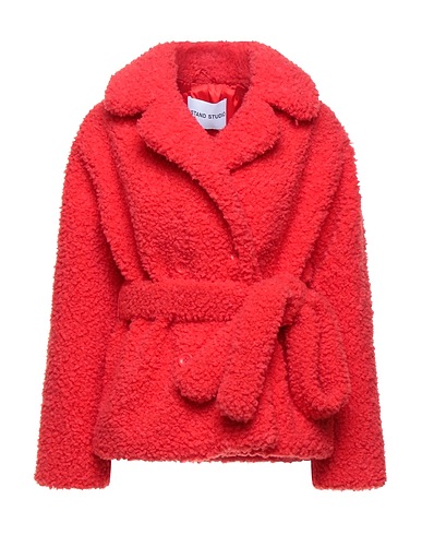 STAND STUDIO Teddy Coat Red 100% Polyester