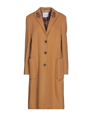 DONDUP Coat Camel 80% Virgin Wool, 20% Polyamide