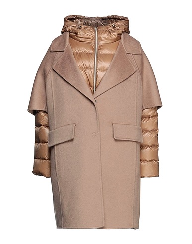 HERNO Shell  jacket Beige 100% Cashmere, Polyamide