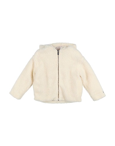 TRUSSARDI JUNIOR Teddy Coat Ivory 100% Polyester, Bovine leather