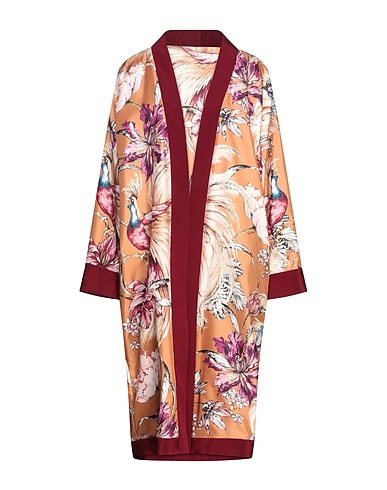 FAUSTO PUGLISI Full-length jacket Camel 100% Silk