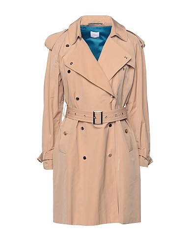 MERCI ITALIA Double breasted pea coat Beige 54% Polyester, 46% Cotton