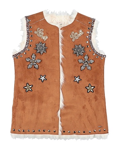 PINKO UP Jacket Camel 100% Polyester, Acrylic, Modacrylic