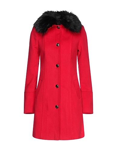 GAUDÌ Coat Red 86% Polyester, 12% Viscose, 2% Elastane, Acrylic, Modacrylic