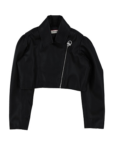 PINKO UP Biker jacket Black 45% Polyurethane, 40% Polyester, 15% Other Fibres