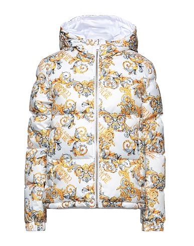 VERSACE JEANS COUTURE パファージャケット ホワイト ポリエステル 100%
