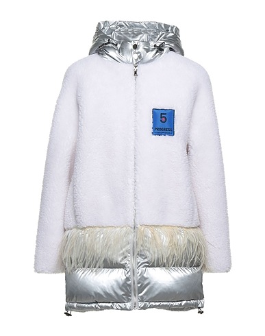 5 PROGRESS Shell jacket White 70% Polyester, 30% Wool