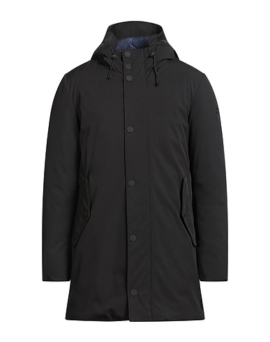 UP TO BE Shell jacket Black 93% Polyester, 7% Elastane