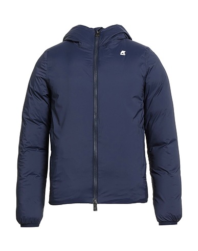K-WAY Shell jacket Navy blue 95% Polyamide, 5% Elastane