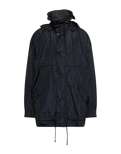 VALENTINO GARAVANI Full-length jacket Midnight blue 74% Polyester, 26% Silk