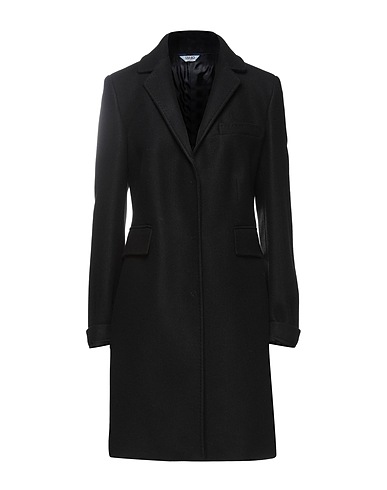 LIU •JO Coat Black 57% Polyester, 39% Acrylic, 4% Wool
