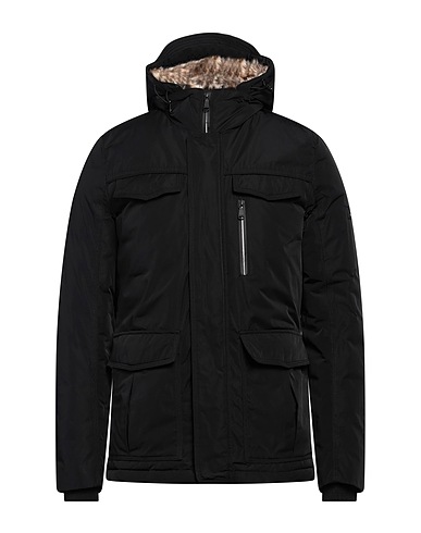 YES ZEE by ESSENZA Shell jacket Black 100% Polyester