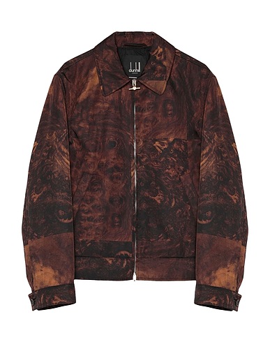 DUNHILL Double breasted pea coat Brown 100% Polyamide