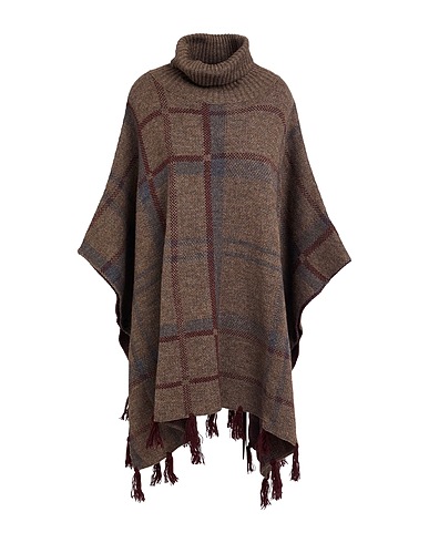 BARBOUR Cape WINTER TARTAN Maulwurfsgrau 45% Acryl, 37% Alpakawolle, 18% Merinowolle