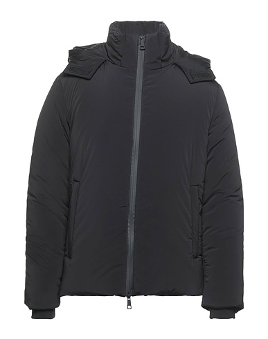 PAOLO PECORA Jacket Black 95% Polyamide, 5% Elastane