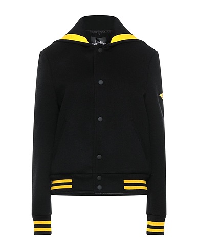 STELLA McCARTNEY Bomber Black 100% Wool, Polyester, Polyamide, Synthetic fibers, Cotton