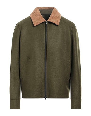 HARRIS WHARF LONDON Jacket Military green 100% Virgin Wool, Wool, Polyamide, Polyester, Other Fibres
