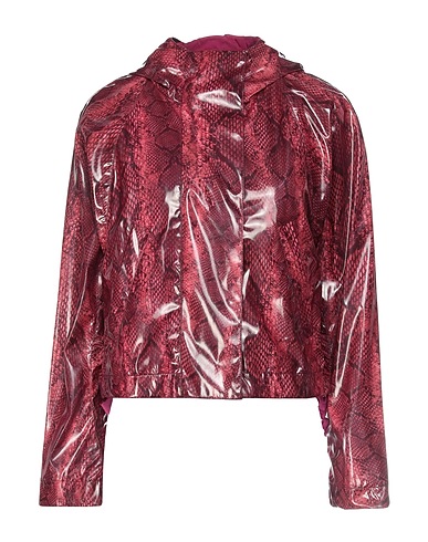 PINKO Jacket Plum 100% Polyester, Polyurethane coated