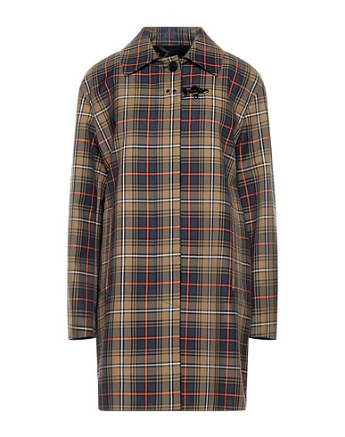 FAY Coat Khaki 65% Polyester, 35% Cotton