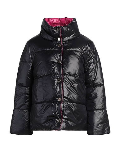 PUZZLE GOOSE Shell jacket Black 100% Nylon