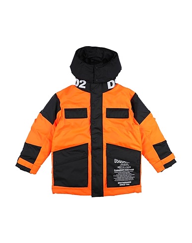 DSQUARED2 Jacket Orange 100% Polyester, Polyurethane, Nylon