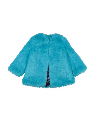 MSGM Teddy Coat Turquoise 100% Polyester
